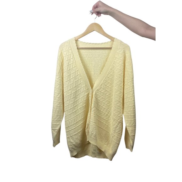 American Vintage Sweaters - Vintage Cream Cardigan Sweater